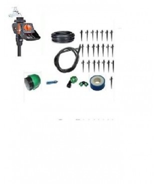 KIT IRRIGAZIONE CENTRALINA CLABER  PER 30 VASI.GARDEN , GIARDIN, BALCONE.