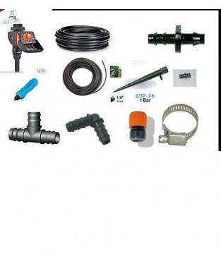 KIT IRRIGAZIONE CON PROGRAMMATORE  CLABER . TERRAZZO GIARDINO con regolatore